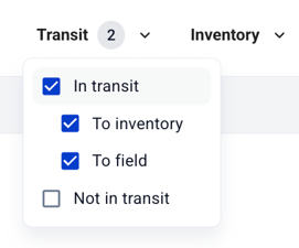 Hardfin in-transit filters