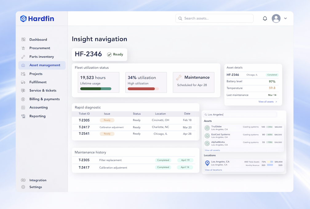 Hardfin insight navigation