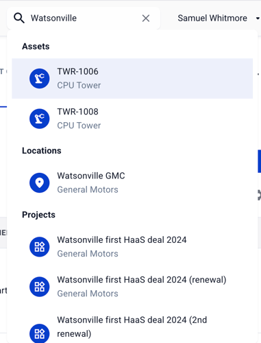 Hardfin global search example
