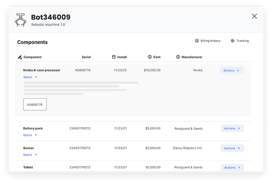Hardfin-hardware-as-a-service-device-component-tracking-records 1
