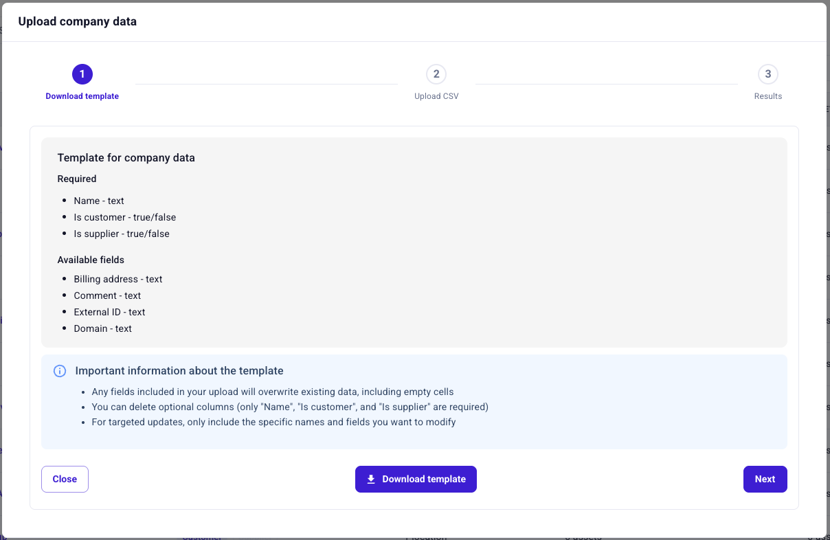 Hardfin import and export tools