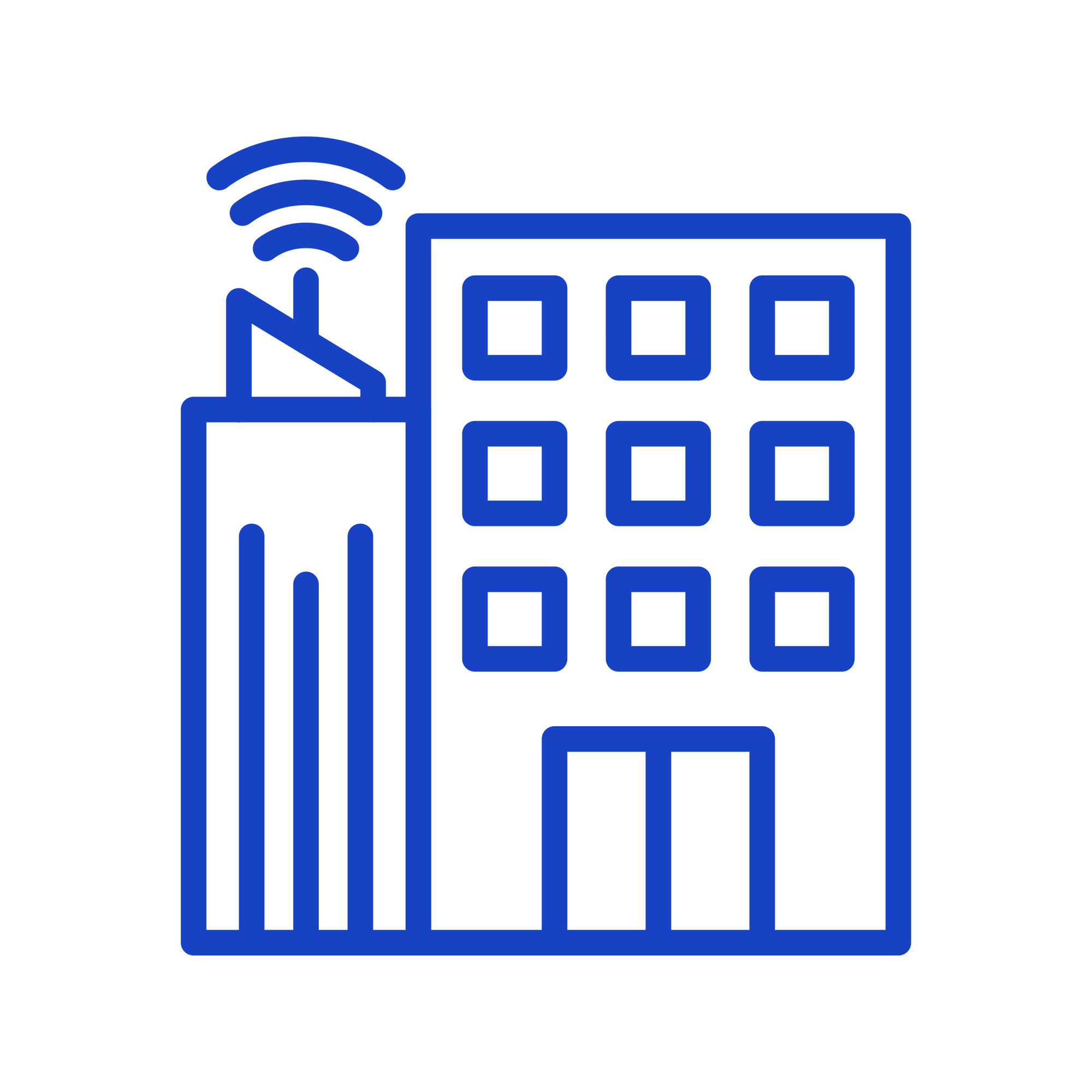 Smart building icon